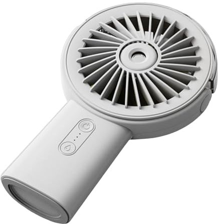 Wizoowip Ventilateur de Brume portatif, brumisation Portable, Fonctionne sur Batterie, Refroidissement par pulvérisation d'eau Rechargeable avec réglages à 3 Vitesses, Faible Bruit, léger, compac