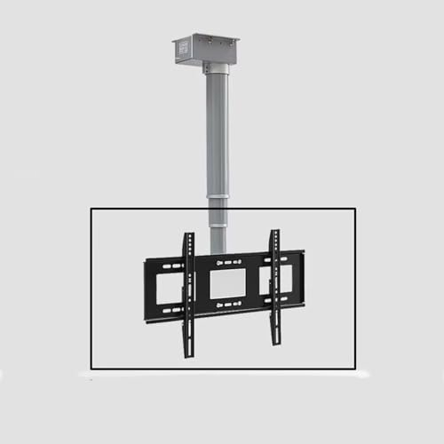 Deckenhalterung Elektrisch TV-Halterung, Höhenverstellbarer Elektrischer TV Lift Mit Fernbedienung, Teleskopischer Elektrischer TV Lift, Passend Für 26-70 Zoll Low Profile TVs (Size : 150cm)