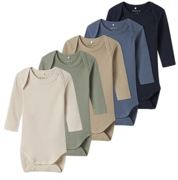 Name it baby Unisex Nbnbody 5p Ls Solid Rib Nbnbody 5P Ls Solid Rib (1er Pack)