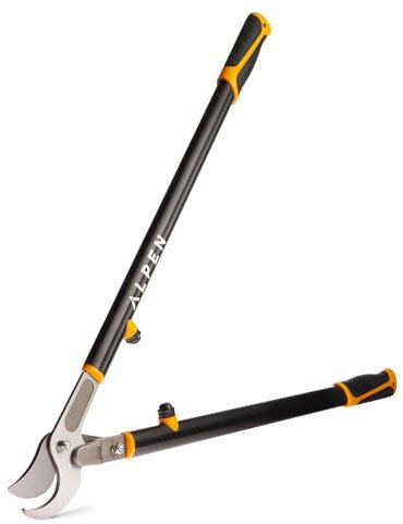 Alpen Weisshorn 280 Astschere schneidet 4 cm Durchmesser – 81,3 cm Cam-unterstützte professionelle Garten-Bypass-Astschere und Baumschneider, japanische Hartstahlklingen, Schwarz
