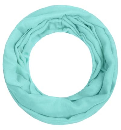 Majea Loop Alice schmaler Damen-Schal Loop Frühlingsschal Schlauchschal Rundschal Tuch uni unisex unifarben einfarbig Halstuch (mint)