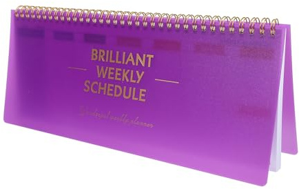 SEWACC Weekly Planner With Spiral Bound Blank Desktop Planner Undated Weekly Daily Scheduler Planning Notepad