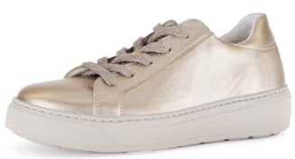 Gabor Damen Low-Top Sneaker, Frauen Halbschuhe,Strassenschuhe,Sportschuhe,Freizeitschuhe,Turnschuhe,Laufschuhe,Freizeit,Puder,41 EU / 7.5 UK