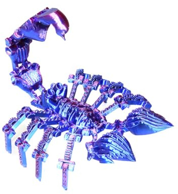 Metorio 3D-gedrucktes Skorpion-Spielzeug, artikulierter Skorpion mit beweglichen Gelenken für Erwachsene, 3D-Druck, Insekten-Fidget-Spielzeug, Dekoration für Stressabbau, kreatives Geschenk