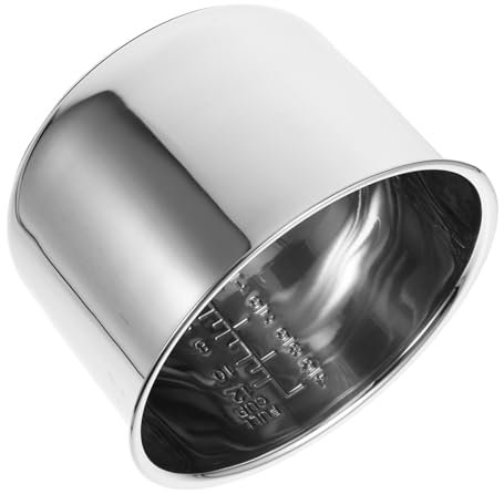 IMIKEYA Marmite à Vapeur De Acier Inoxydable Cuiseur à Riz Portable Récipient De Cuisson Lente Marmite à Ramen Coréenne avec Échelle pour Préparation des Repas