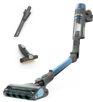 Shark PowerDetect Cordless Stick Vacuum, Powerful Suction, HEPA Filtration, Carpet & Hard Floor, Portable, Stick Vacuum for Pet Hair, Java Ice Blue, IP1255