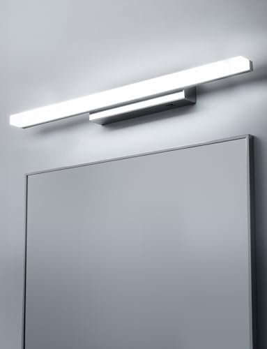 Combuh Spiegelleuchte Bad 60cm Spiegellampe Badezimmer LED Spiegelschrank Beleuchtung, Flexibeles Licht für Jeden Moment 5 Farbtemperaturen IP44 Lampe über Spiegel 230v Warmweiß Neutralweiss Kaltweiss