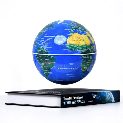 Levitating Globe 6Weltkugel mit Lampe Beleuchtung Perpetuum Mobile,Teenager Jungen Geschenk,Coole Büro-Deko Technik Gadgets für Männer,Einzigartige Geburtstagsgeschenke Weihnachtsgeschenke