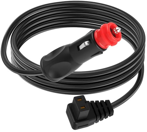 12V/24V KFZ Verlängerungskabel Netzteil Kabel Zigarettenanzünder Stecker Ersatzkabel Auto Kühlschrank für Kühlbox Alpicool Mobicool Dometic Iceco Waeco CF ARB Setpower, 2M Kühlkabel DC 12V (Schwarz)
