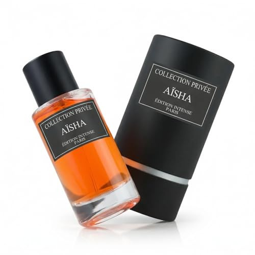 COLLECTION PRIVÉE AÏSHA Eau de Parfum Intense 50 ml - Parfum Oriental Mixte Homme Femme - Longue Tenue - Fragrance Élégante, Luxe et Moderne