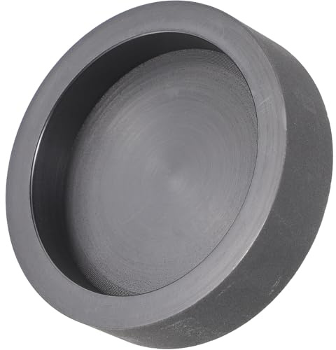 Runde Graphit Gussform für Metallguss, 10ml, 5x5x1,3cm | Dichte Graphitstruktur, für Kleine Gießereien und Schmuckarbeitsplätze, Glatte Antihaft Oberfläche, Wiederverwendbar