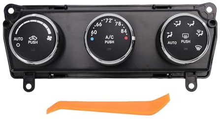 SIXRUN Panneau de Commande de Climatisation de Chauffage AC, Remplacement ABS Haute Résistance pour JK 2014-2016, Installation Facile, Confort amélioré, Contrôle de Température amélioré