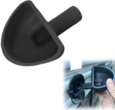 TAHJOS Imbuto Per Il Riempimento Dell'Acqua, Imbuto Di Riempimento 3D, Riempitore Per Bollitore Da Viaggio, Per Serbatoio Dell'Acqua, Roulotte, Rimorchi, Viaggi In Auto, 1 Pezzi(Nero,B)