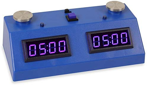 ZMF-II Chess Clock - Dark Blue with Blue LED