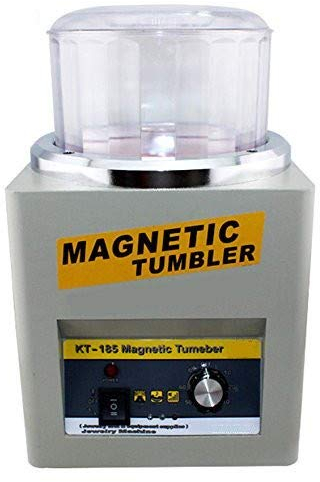 KT185 Magnetic Tumbler 185mm Jewelry Polisher Finisher Magnetic polishing machine with Magnetic Cream and Magnetic needle