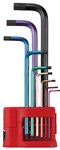 Vessel 8909BP 9-Piece Rainball Ball Head Allen Keys