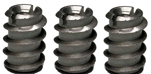 Ensat®-SH Gewinde-Einsätze Gewindeeinsätze, Gewindebuchse für Holz verschiedene Größen: M 2,5 x 6 mm, Messing