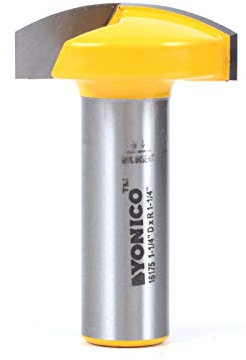 Yonico 16175 1-1/4-Inch Radius Horizontal Crown Router Bit 1/2-Inch Shank