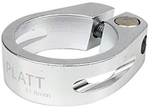 PLATT Collarino per Bici Reggisella, Pinze reggisella in alluminio, morsetto per Bicicletta/MTB 31.8/34.9MM (31.8mm, argentato)