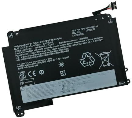 Lenovo Battery Internal 3c 53Wh LiIon New Retail, 00HW021