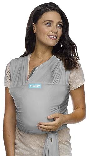 MOBY Klassische Baby Wickeltrage für Neugeborene bis Kleinkind, Babytragetuch ab Geburt, Einheitsgröße, atmungsaktiv dehnbar aus 100% Baumwolle, Unisex