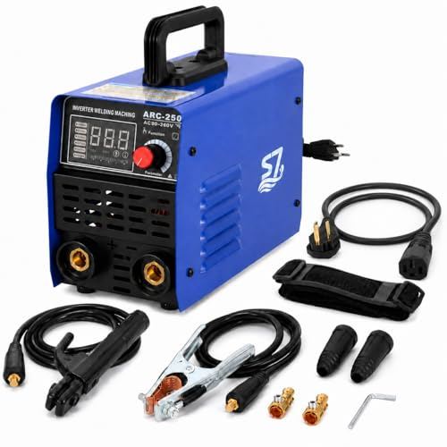 250A 110/220V Stick Welder,ARC/Lift TIG Welding Machine with Synergic Control,IGBT Inverter,Hot Start,Arc Force and Anti-Stick