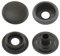 Druckknöpfe Ringfeder, Ring-Feder-Buttons, R-Feder-Snaps, Stahl - ab 50 Stück, schwarz, 15 mm