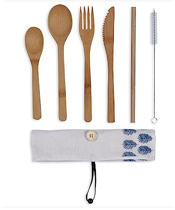 Livoo Set de couverts en bambou