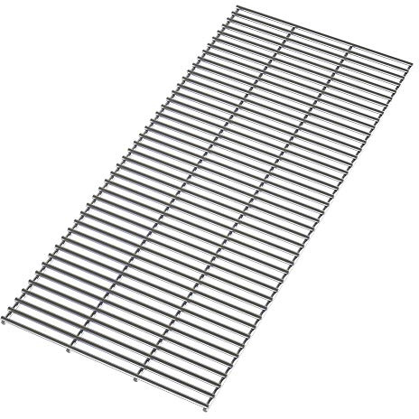 The Fellie BBQ Stainless Steel Grill Grate Replacement BBQ Heavy Duty 5mm Stainless Steel Cutable, Reusable Cooking Grates, 70x34cm