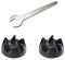 Lot de 2 coupleurs d'origine avec outils de montage pour KitchenAid 5KSB3, KSB3, 5KSB5, KSB5, 5KSB52, KSB52 Blender