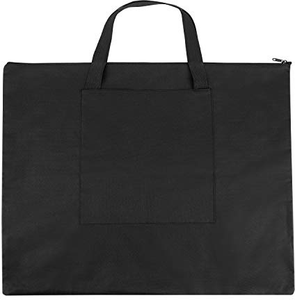 Canvas Art Portfolio Carrying Bag A2 Artist Portfolios Carry Case Bag Lightweight Art Tote Bag Drawing Board Bag Portfolio Folder for Artwork Drawing Painting Photography Poster Art Supplies, Schwarz