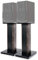 BQKOZFIN 23.62 inch(60cm) Wood Speaker Stands, 1 Pair, Stands for Home-Cinema HiFi Bookshelf Box and Satellite Speakers Wood Grain Enhanced Audio Listening Experience for Home Theaters