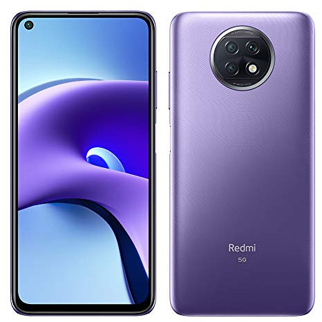 Xiaomi Redmi Note 9T 5G Smartphone - Processeur 5G MediaTek Dimensity 800U 4 Go 128 Go 48MP Triple caméra 6,53 ”FHD + DotDisplay 5000mAh (typ) Batterie Violet [Version Globale]
