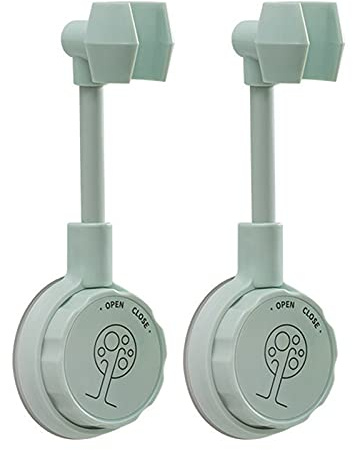 VALINK Support de pommeau de douche flexible à 360 degrés, support de pommeau de douche universel réglable, support mural à ventouse, sans perçage, pour salle de bain baignoire