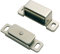 Magnetic Cupboard Door Catch - 36.5mm Fixing Centres - 3.5kg Pull -Nickel Plated | Mechanical Kitchen Cupboard Fastener - Small Cabinet Unit Latch - Suitable for Lightweight Internal Cupboards