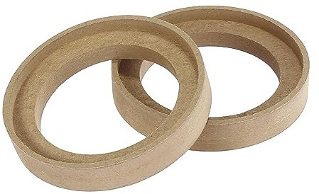 X AUTOHAUX Pair Car Beige Speaker Ring Spacer Recess Bezel for 3 Inch Speakers