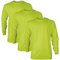 GILDAN Men's, Ultra Cotton Long Sleeve T-Shirt, Style G2400, Safety Green, L