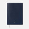 Montblanc 163 Notizbuch aus Leder in der Farbe Indigo 120 Blatt/240 Seiten, Maße: 24cm x 17cm x 1,8cm, 129478