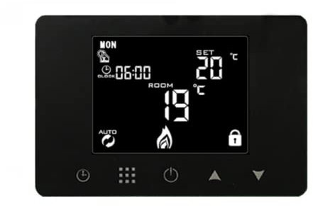 Termostato WIFI Caldaia a Gas, Rettangolare Per Scatola 503 e 502, 230V 5A, APP Tuya e Smart Life, Compatibile con Alexa, Digitale Programmabile