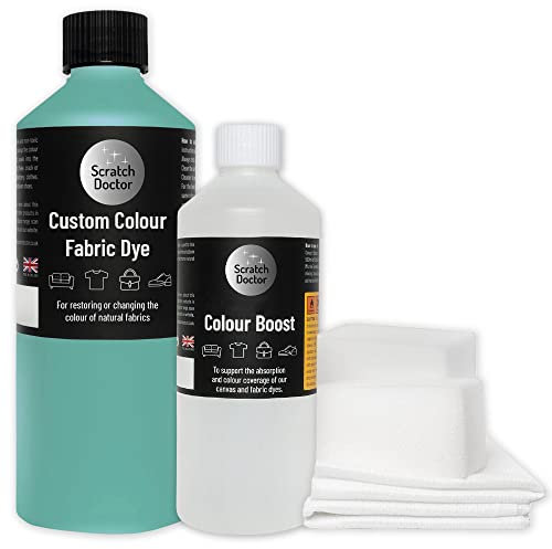 Scratch Doctor Bespoke Fabric Dye | Customised RAL Colour | Non Toxic Dye | 1500+ Colours Available | Recolour Repair Furniture Sofas Canvas and More (1 Litre)