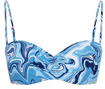 Chiemsee Bikini-Oberteil im gemusterten Bandeau-Design