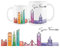 Purely Home San Francisco Tasse – bunte Skyline der Vereinigten Staaten Souvenir Memento weißer Tee Kaffee Geschenk Tasse