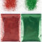 BETESSIN 100g Glitzer zum Basteln Rot Grün Glitzerpulver Weihnachten Basteln Glitter Pulver Glitzer Glitzerpuder für Nägel Gesicht Kartenbasteln Handwerk Nagelkunst