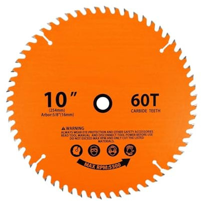 IGASHI Angle grinder saw blade 254mm 10 Inch Carbide Saw Blade Woodworking Cutting Disc For Wood Thin Metal Workpieces Table Saw Angle Grinder