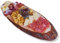Tagliere Ovale Bordo Corteccia, Vassoio Aperitivi Tronco Vero Legno, XL, Dimensioni 60x23x3hcm (1)