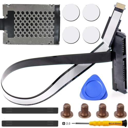 ZHUROUPU 14 Pcs SATA Hard Drive HDD Connector Cable Replacement for HP Envy 17 17-J 17-J000 M7-J 17T 15-J DW17 6017B0421501 (Black) Incl.Removal Tools Kit