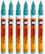 Molotow One4All 127HS Acryl Marker (2,0 mm Strichstärke, hochdeckend und permanent, schnell trocknend, nachfüllbar, für fast alle Untergründe) 6 Stück Farbe 254 olympiablau