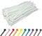 White Cable Ties (100 Pack - 150mm x 3.6mm) Small Clear/Natural Nylon Zip Ties Plastic Tie Wraps for Office Cable Tidy Garden DIY