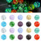 yeemeen Canicas de Cristal, 20Pcs Canicas para Niños, Canicas de Cristal Que Brillan en La Oscuridad para Juegos de Canicas para Niños, Juego de Pista de Canicas, Decoración del Hogar