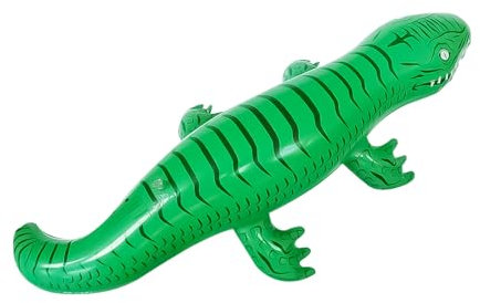 XNHIU Inflatable Alligator Toys Animal Pool Toy Kids Pool Accessory Wildlife Safari Theme Decoration for Birthday Party
